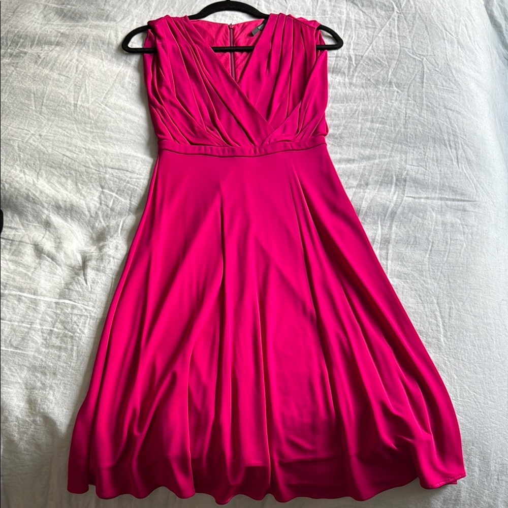 Gucci Pink Sleeveless V-Neck Midi Dress